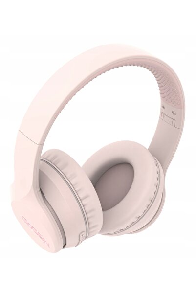 NO BRAND Căști wireless Bluetooth 5.0 Aux, culoare roz pudră, până la 31 de o...