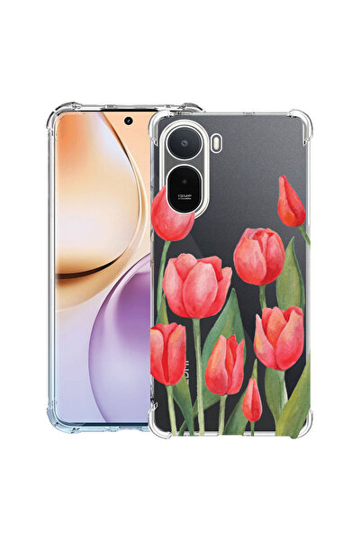 bestcase ®   Husă Antișoc pentru Xiaomi Redmi A7 Pro, Lalele Roșii, 3145728 A...