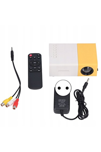 NO BRAND Proiector Flamingo Portabil Home Cinema Mini LED Full HD USB pentru ...