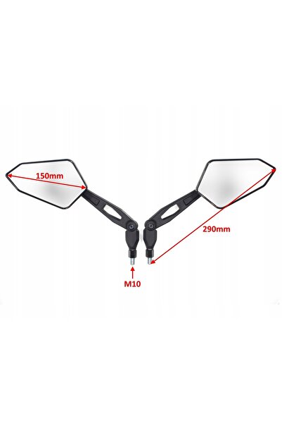 NO BRAND Oglinzi Pliabile Universale ATV Quad Motocicletă Cross Adaptor Oglin...
