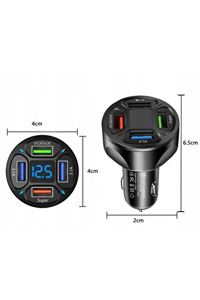 NO BRAND Priză încărcător auto USB dublu 12V 2.1A