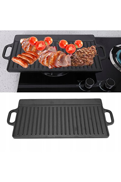 NO BRAND Placă de fier reversibilă pentru grătar, focar sau vas de gătit.