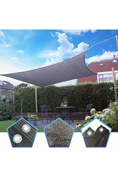 NO BRAND Plandeka Velă de umbrire Plasă de protecție solară Anti-UV Mare 3x4M