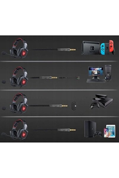 NO BRAND Căști de gaming pentru gameri, cu microfon, iluminate cu LED RGB, co...