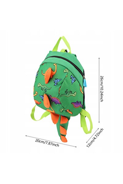 NO BRAND Rucsac preșcolar multicompartimentat pentru băieți și fete, verde