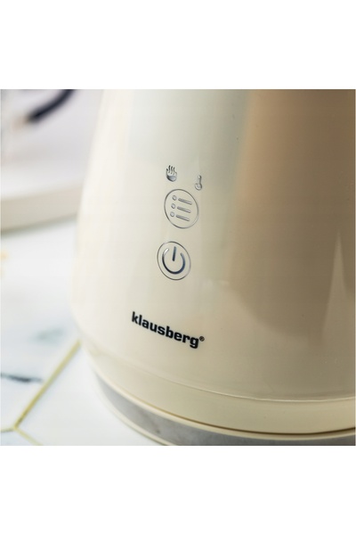 NO BRAND Fierbător electric Klausberg Kb-7893 1100 W 1 L Bej