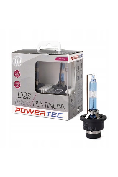 NO BRAND Bec Xenon Zarnik D2S Powertec Platinum +130% 5000K M-Tech Duo Box 2 ...