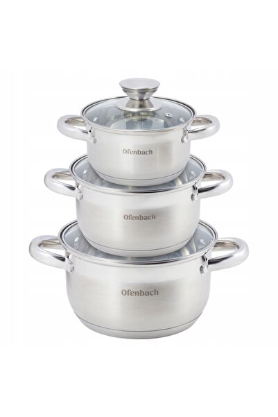 NO BRAND Set de vase de gătit 100002 Ofenbach 6 elemente Inducție