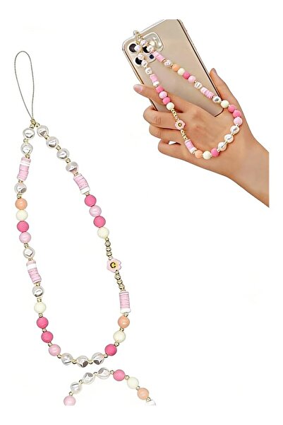 Generic Colorful Beaded Phone Lanyard, Wrist Strap for Phone & Camera, Stylis...