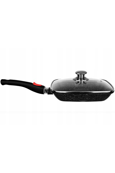NO BRAND Tigaie grill antiaderentă de 24 cm, tigaie de prăjit antiaderentă cu...