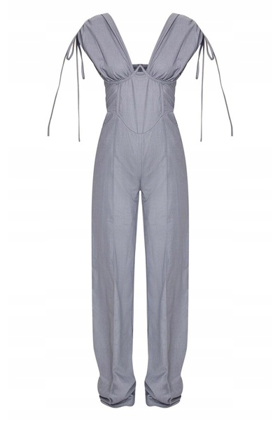 NO BRAND Salopetă clasică gri cu pantaloni lungi, fermoar Gore-Tex, PrettyLit...