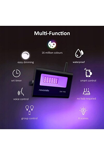 NO BRAND 2X Proiector LED RGB 25 W IP66 Decorațiune Luminoasă DJ Novostella