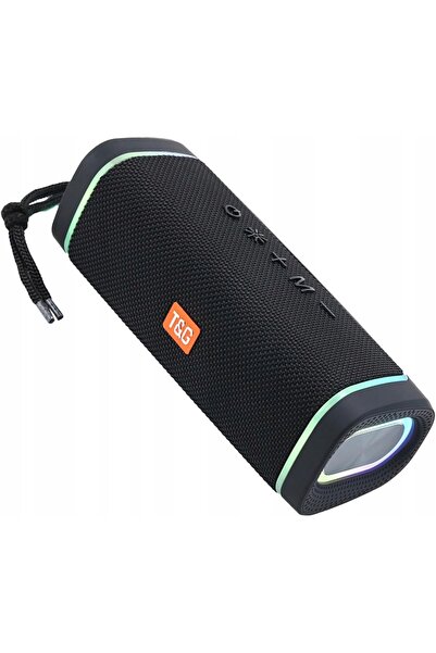 NO BRAND T&G TG375 Boxă Wireless Neagră cu Bas, Radio, Bluetooth, LED și Micr...