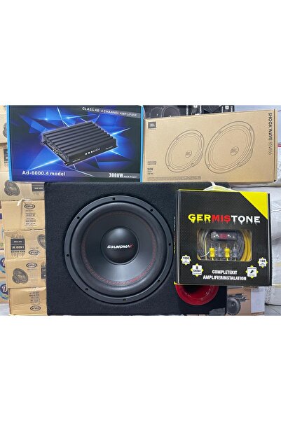 Soundmax 30 CM SUBWOOFER BAS 1500 WATT + 16 CM MİDRANGE + 4 KANAL 3000 WAT AM...