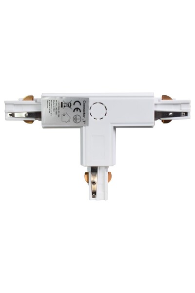 Milagros jewelry Conector pentru lampă, tip șină, alb, 3 circuite, tip: t Dl