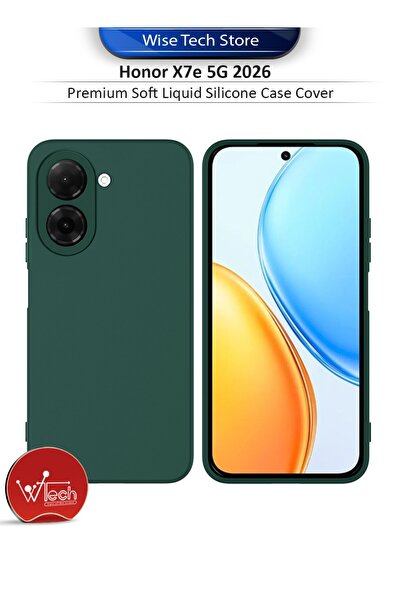 Wtech Honor X7e 5G 2026 Premium Soft Liquid Silicone Case Cover