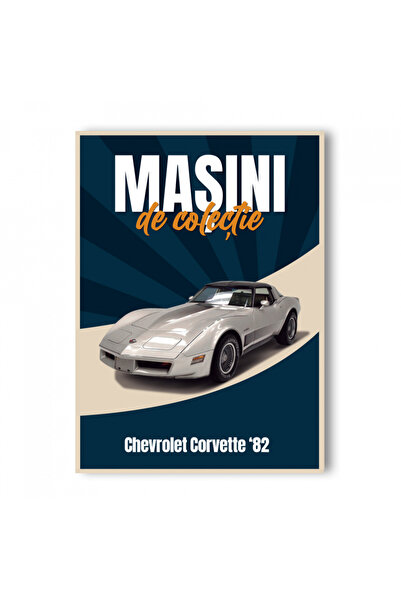 WELLY Sigilat- Chevrolet Corvette 82- Nr. 57- Mașini de Colecție 2023- Scara ...