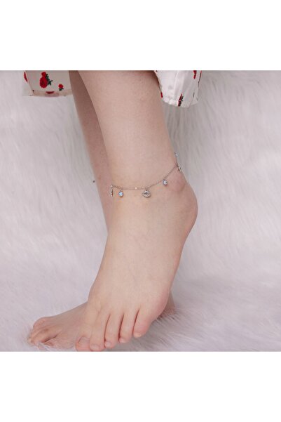 NO BRAND Brățară pentru picior din Argint 925 opalizat, Trusky Bracelets