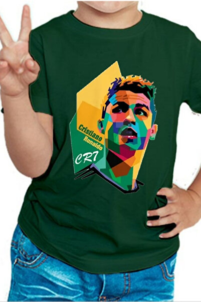 H&GHAMLEGİYİM تي شيرت للأولاد بتصميم كريستيانو رونالدو 002