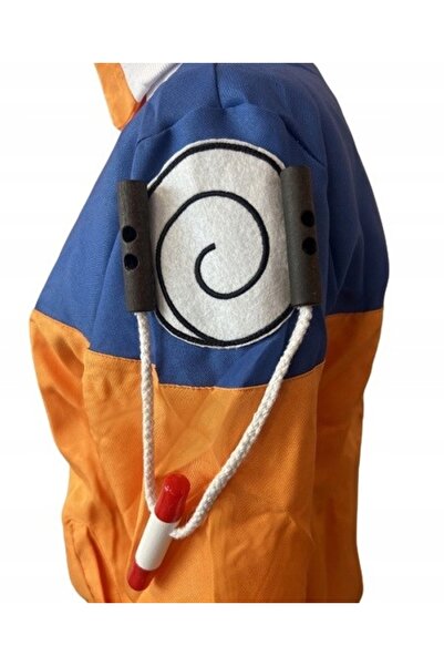 NO BRAND Costum Naruto Uzumaki cosplay anime ninja pentru Convent S M 158 164