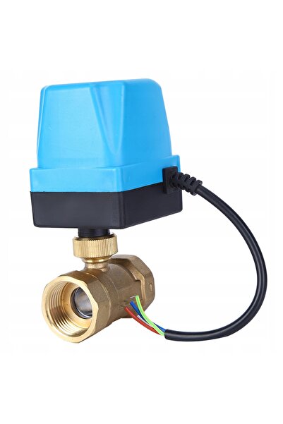 NO BRAND Electrovalvă cu bilă din alamă 1 inch AC 220V