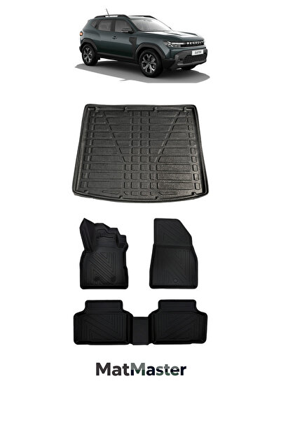 MatMaster Renault Duster 2027 Model 5d Premium Ekstra Havuzlu Paspas ve Bagaj...