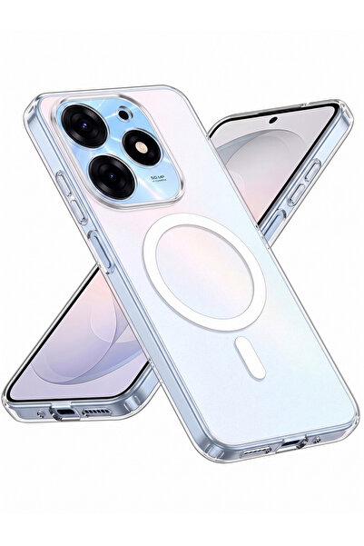 Rivor Realme C61 & Realme C63 Uyumlu Kılıf Magsafe Wireless Kablosuz Şarj Des...