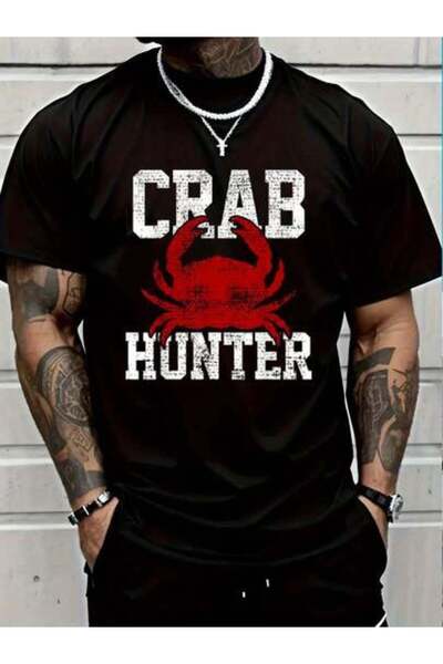 799 100% Cotton Red Retro Crabs Crab Lover Gift Vintage Round Neck Short Slee...