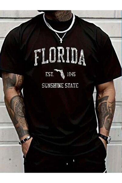 799 100% Cotton Casual Tshirt Florida Vintage Sports Design Floridian FL T-Sh...