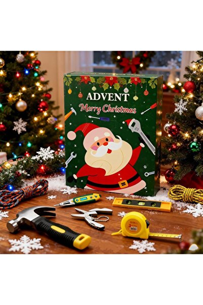 NO BRAND Calendar de Advent pentru bărbați cu unelte, tip rectangulare verticală
