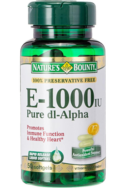 Nature's Bounty Vitamin E, 1000 I.U.