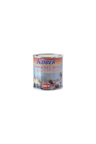 Kober Vopsea termorezistentă, 600 ° C, Kober, argintiu, 0.2L / V659006T-C0.2L