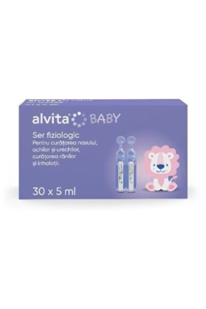 Alvita Soluție fiziologică, 30 de doze individuale x 5 ml, soluție izotonică ...
