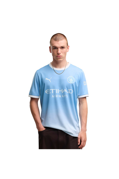 Puma Manchester City 26/27 İç Saha Erkek Mavi Futbol Forma 78432601