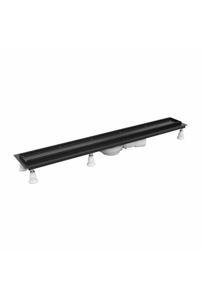 Omnires Set de scurgere pentru duș Lowfix 70 cm negru cu capac placabil cu gr...