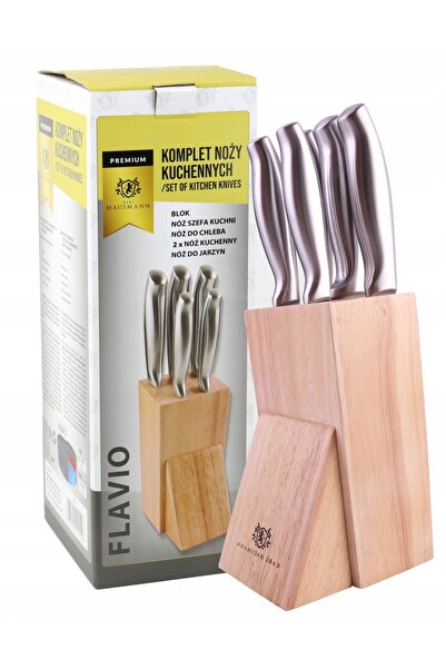 Karl Hausmann SET COMPLET DE CUȚITE DE BUCĂTĂRIE  "KNIVES IN BLOCK " 5 PIESE ...