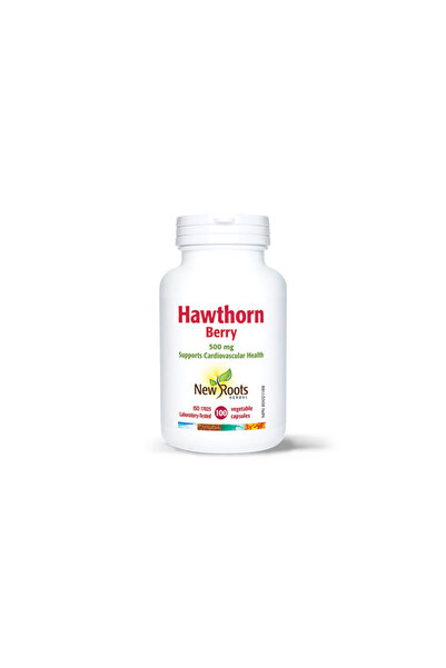 New Roots Canada FRUCT DE PĂDUCEL (HAWTHORN BERRY) – 500 mg, 100 capsule, New...