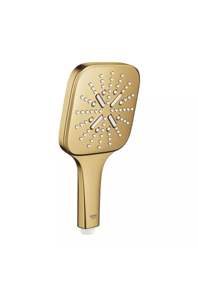Grohe Duș tip ploaie SmartActive 130 Cube cu 3 funcții, auriu periat, Cool Su...