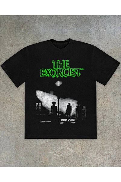 Grafftee Clothing تي شيرت مطبوع عليه Exorcist للجنسين مقاس كبير