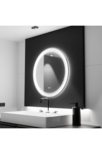 round Oglindă LED 70cm, Stellaire Touch, Sistem anti-aburire, Reglabilă