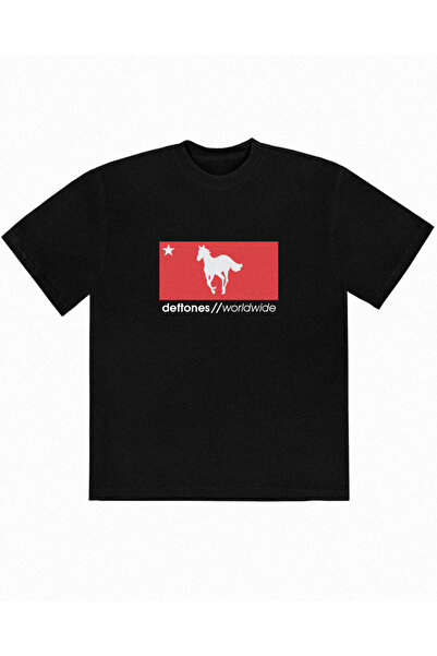 Grafftee Clothing Deftones Worldwide Printed Unisex Oversize T-Shirt