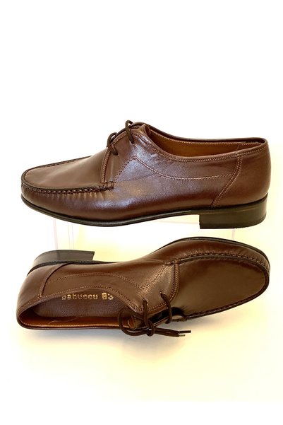babuccu83 Genuine Leather and Leather Lace-Up Rok Shoes