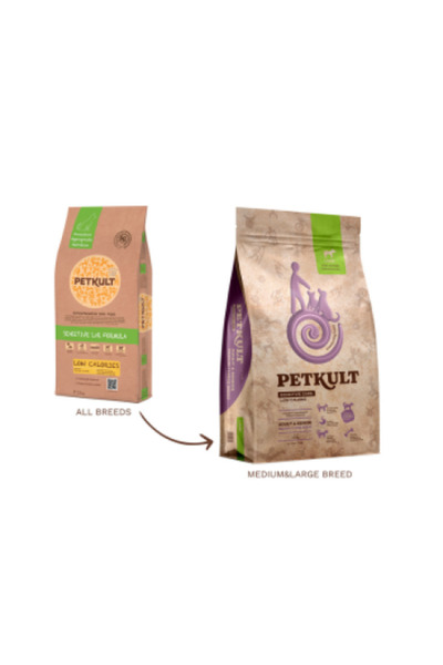 PetKult Hrana uscata caini Sensit Low Calories Adult&Senior Talie Medium&Larg...