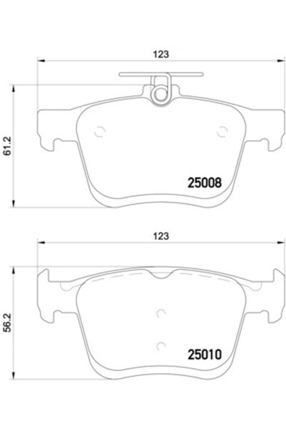 Brembo Set Placute Frana Frana Disc Audi A3 Seat Leon 2012-2023