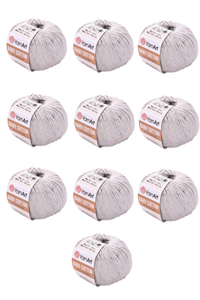 Yarnart Baby Cotton 10 Pieces Hand Knitting Yarn (451) 50% Cotton 50% Acrylic...