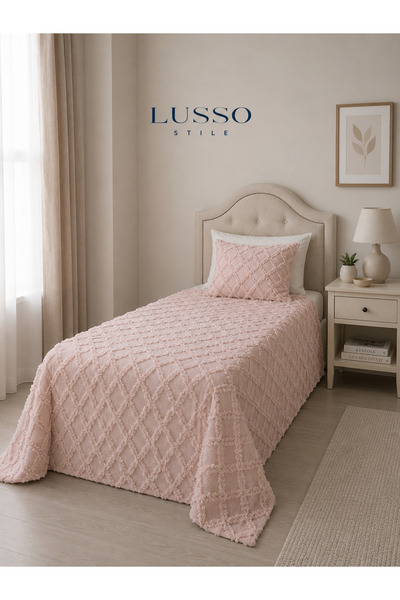 lusso stile غطاء سرير مفرد بوهيمي من سيينا مقاس 180×250 مع وسادة واحدة
