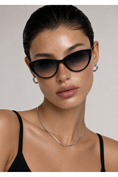 PİYESBOUTİQUE Vega Black Cat Eye Cat Eye Unisex Women Men Retro Uv400 Stylish...