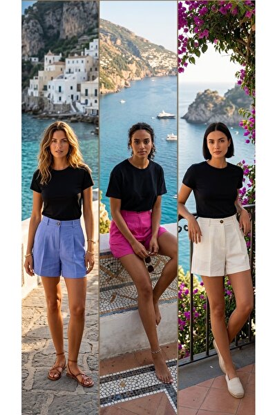 melisa as moda şort 3 lü paket