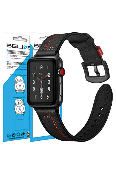 Beline Curea de ceas de 22 mm, neagră, pentru ceasuri casual, pentru modele d...