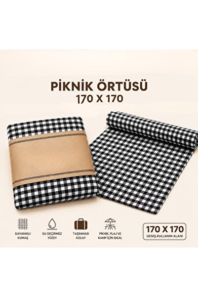 METE MUM 170X170 CM SU GEÇİRMEZ ÇOK AMAÇLI PİKNİK ÖRTÜSÜ, KAMP PLAJ ÖRTÜSÜ VE...